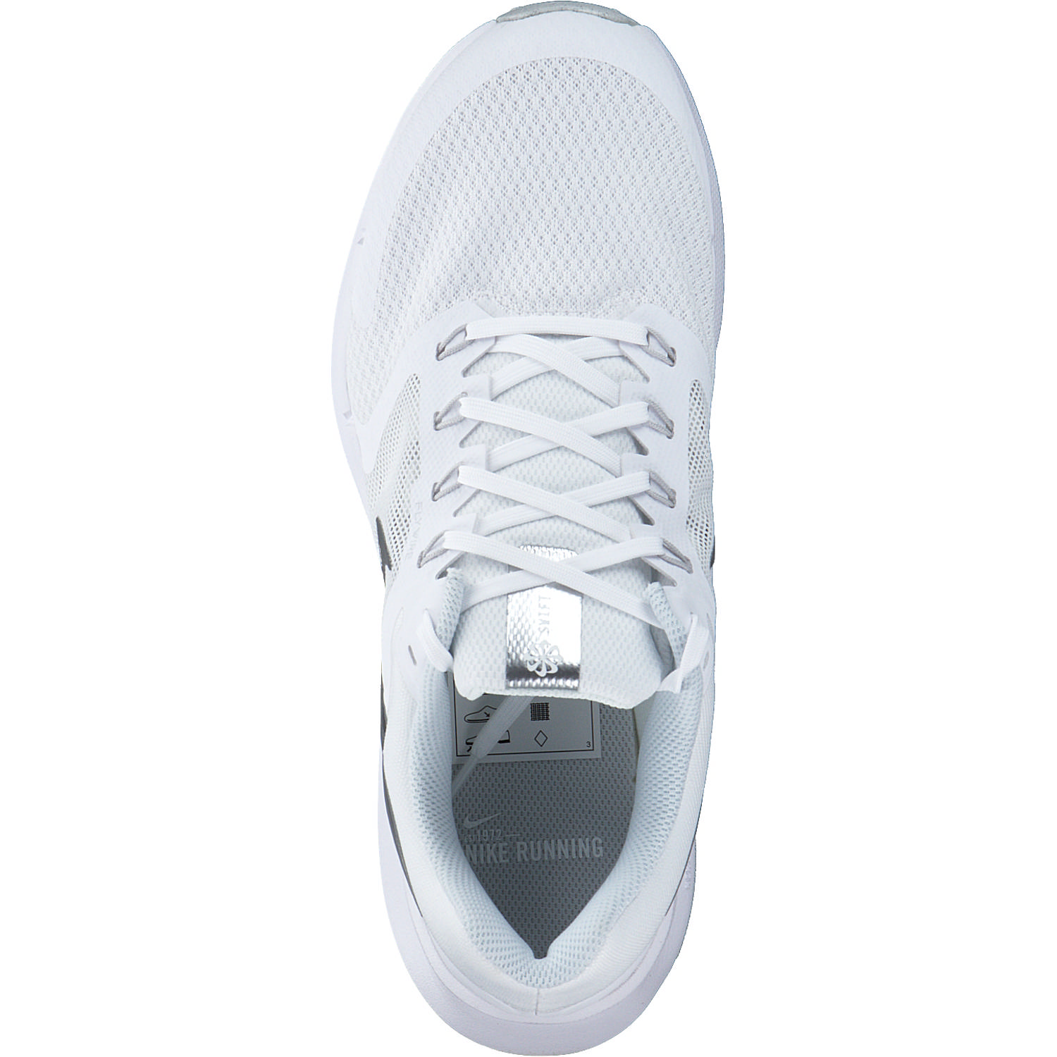Nike Run Swift 3 DR2698, Schnürschuhe, Damen, white/mt silver/pure platinum