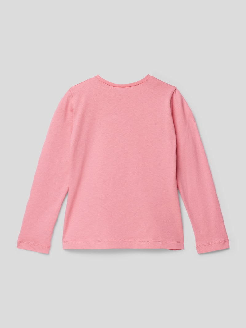 Longsleeve und Haargummi im Set in fuchsia