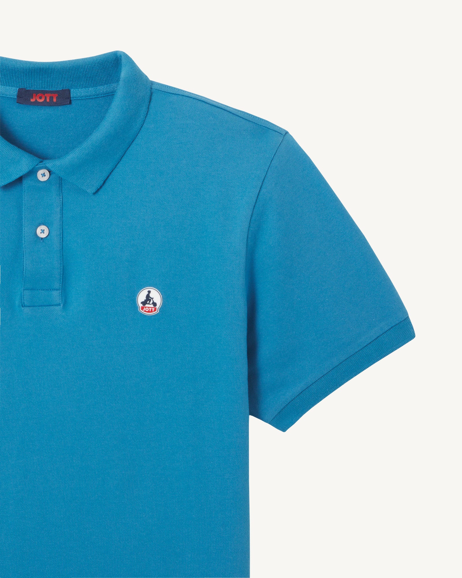 Polo en coton biologique Bleu denim Marbella