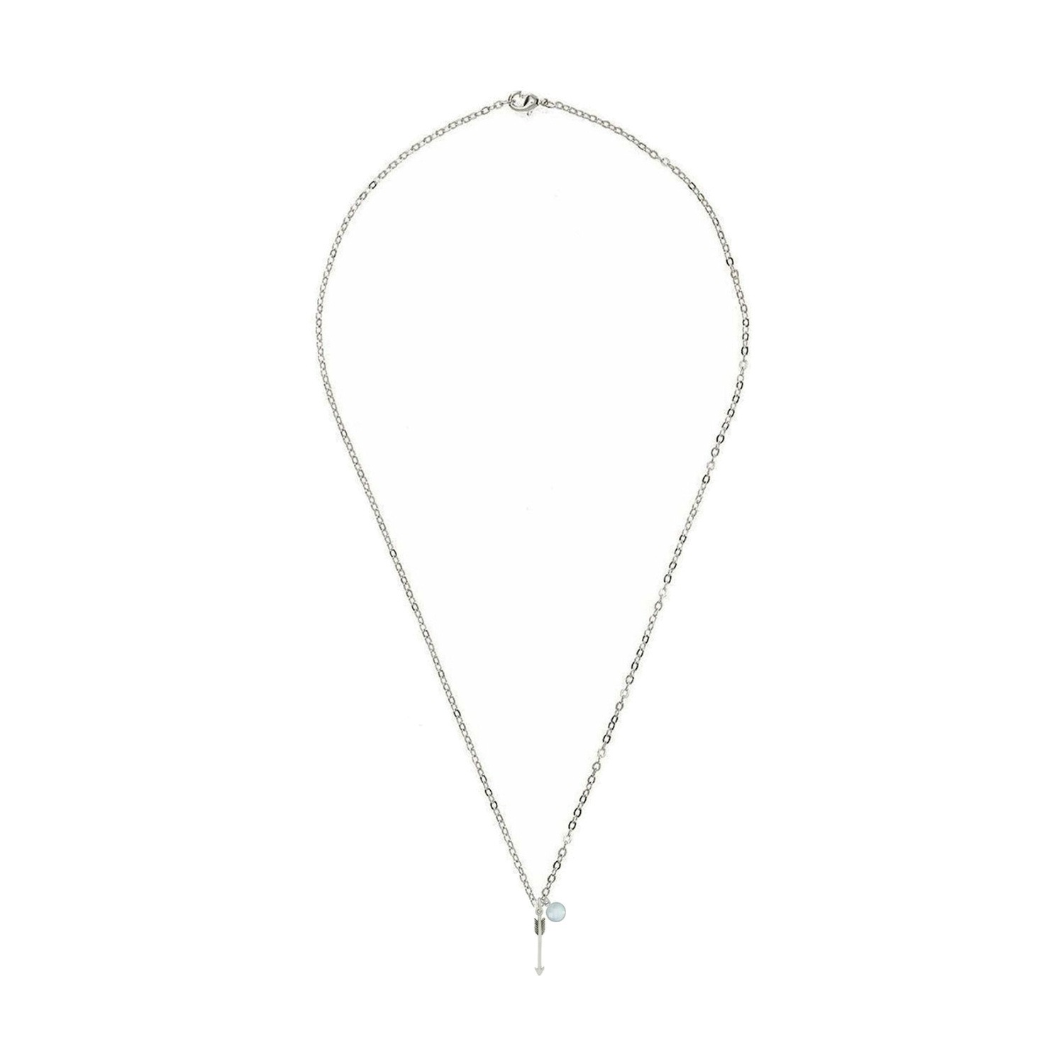 Kette mit Anhänger 'Pfeil Chalcedon'