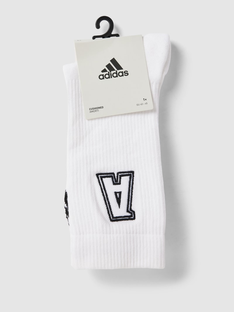 Socken mit Label-Stitching in weiß