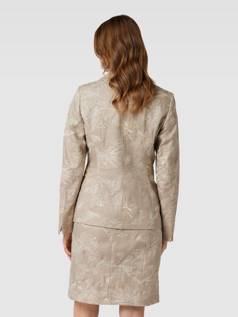 Blazer mit Allover-Print in sand