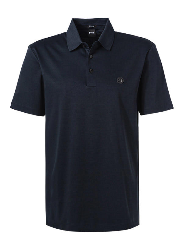 BOSS Black, Polo-Shirt, Baumwoll-Jersey merzerisiert, dunkelblau