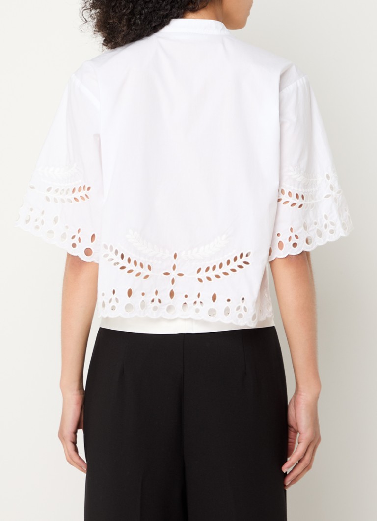 Blusa Co'Couture Prima impreziosita da ricami e motivi traforati.