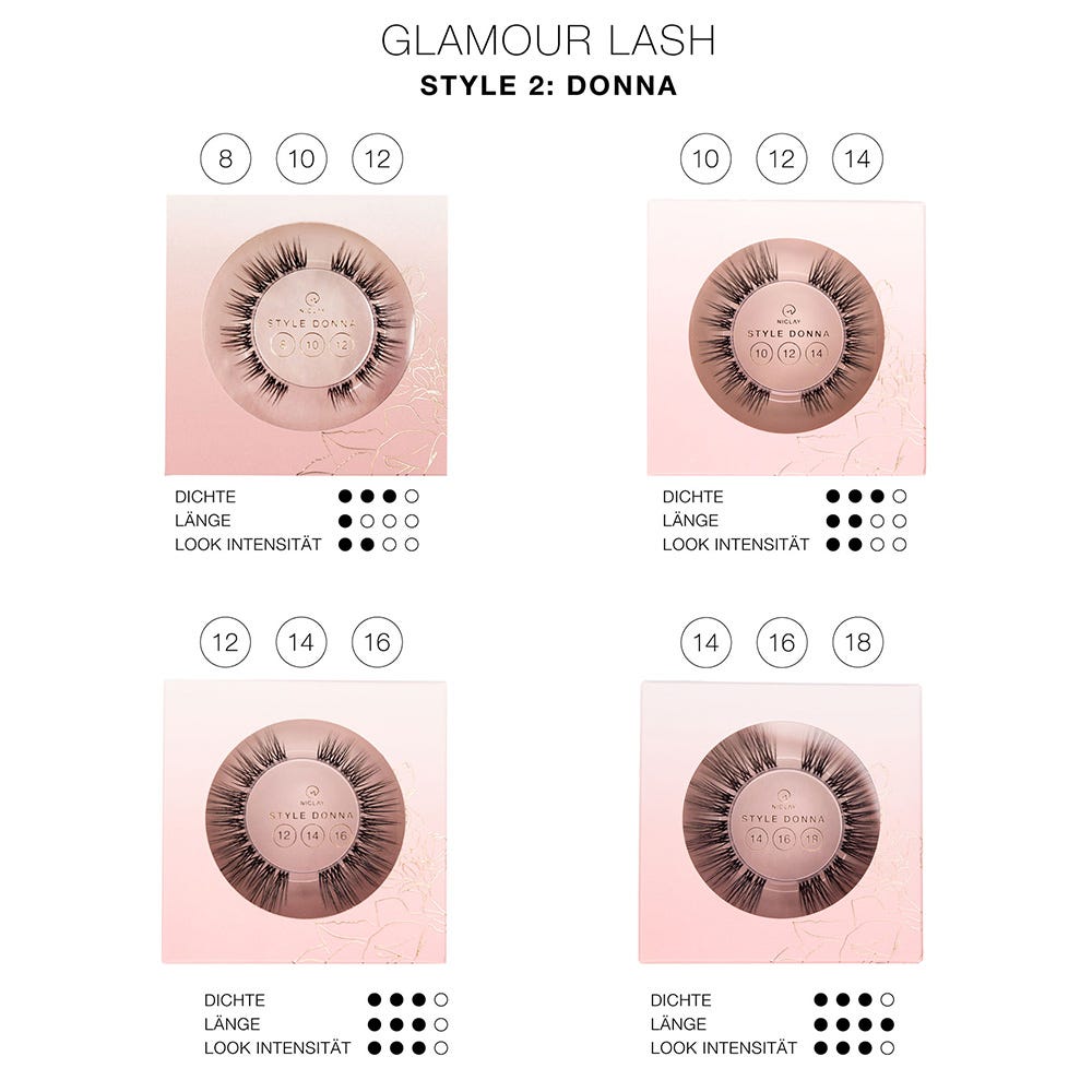 Niclay Glamour Lash Set Donna 10/12/14 mm