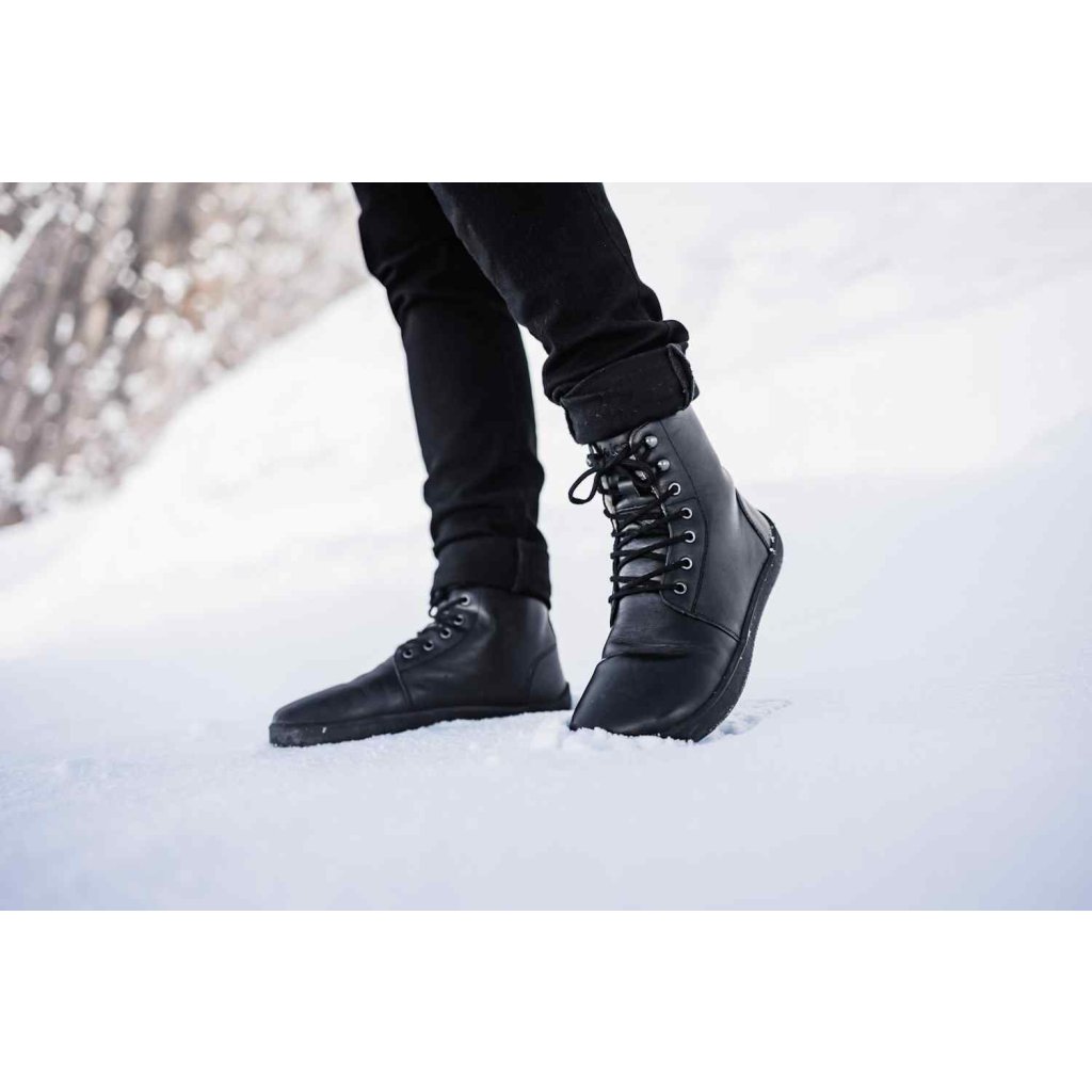 Be Lenka Winter 3.0 Black schwarze Winterbarfußschuhe