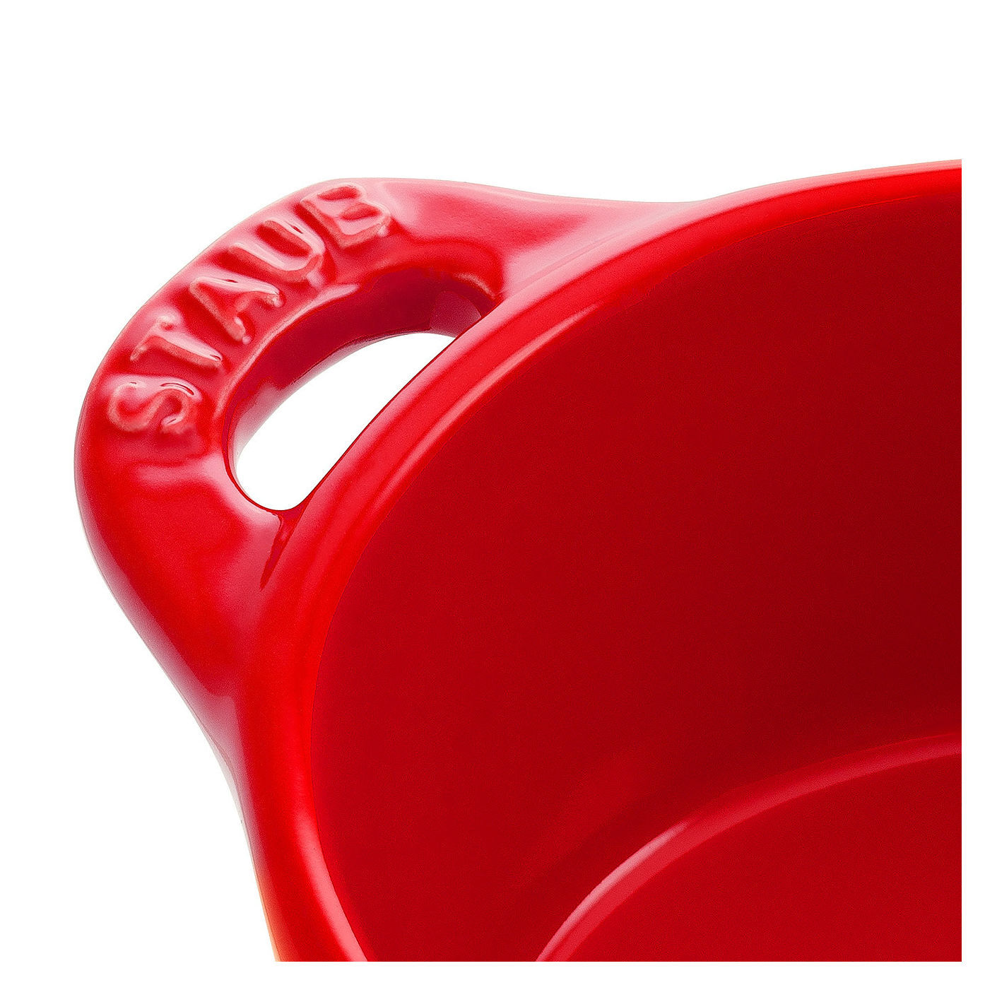 Mini Cocotte 10 cm, rund, Kirsch-Rot, Keramik