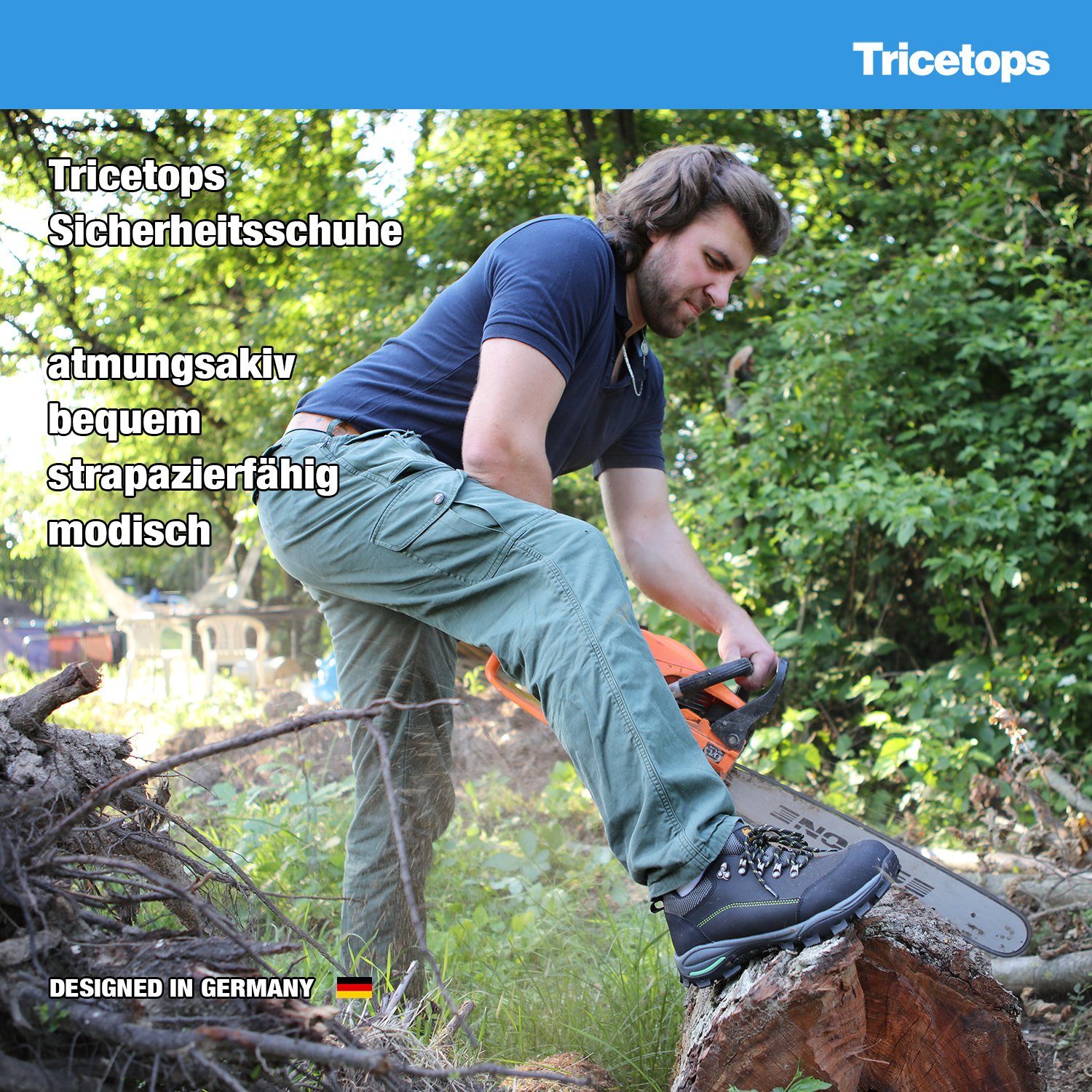 Tricetops Sicherheitsschuhe S3 Herren Damen komfortabel Arbeitsschuhe Arbeitsschuh