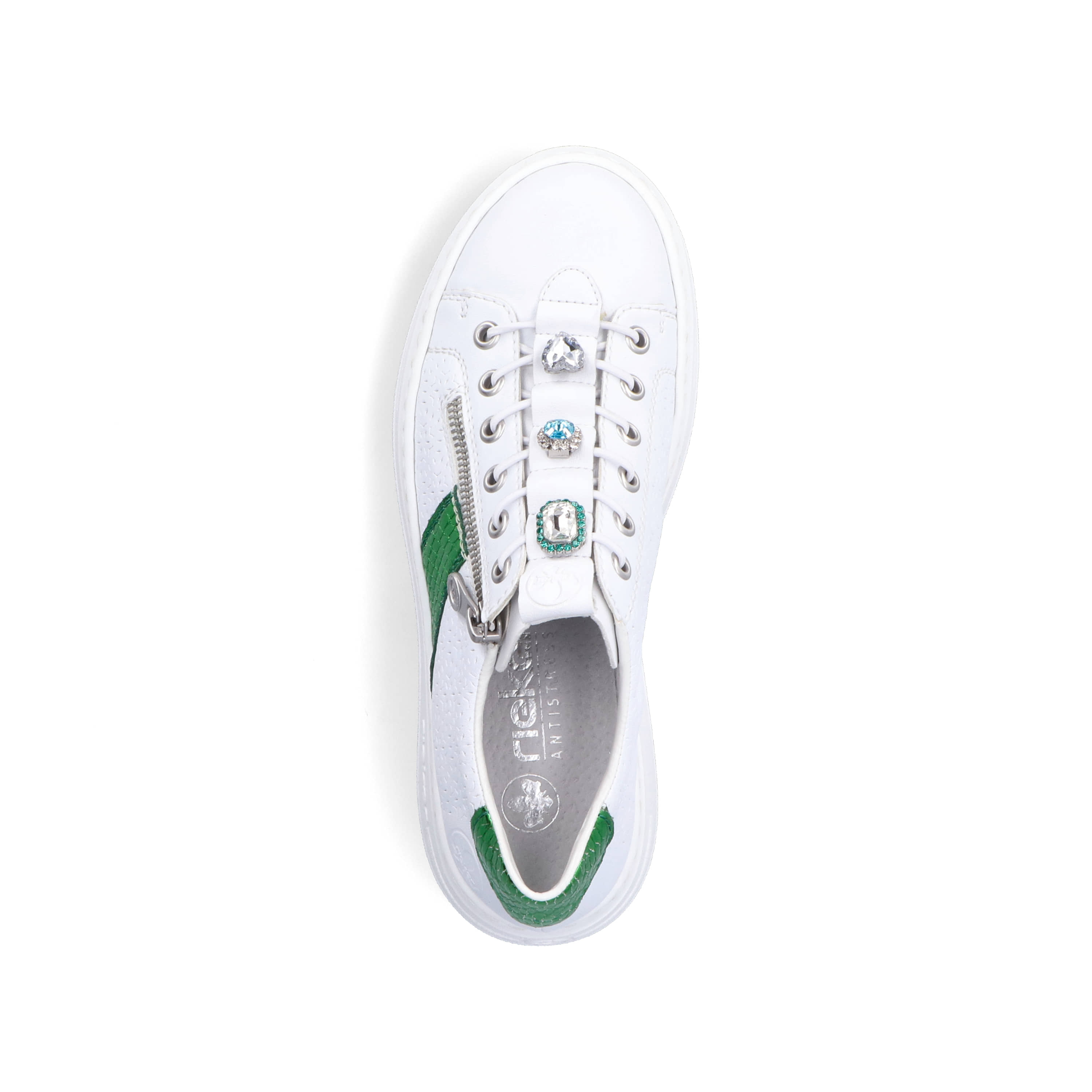 Rieker Damen Sneaker Low eisweiss
