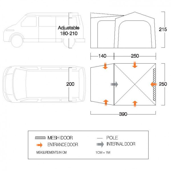 Vango - Tailgate Hub Low - Bus-Vorzelt