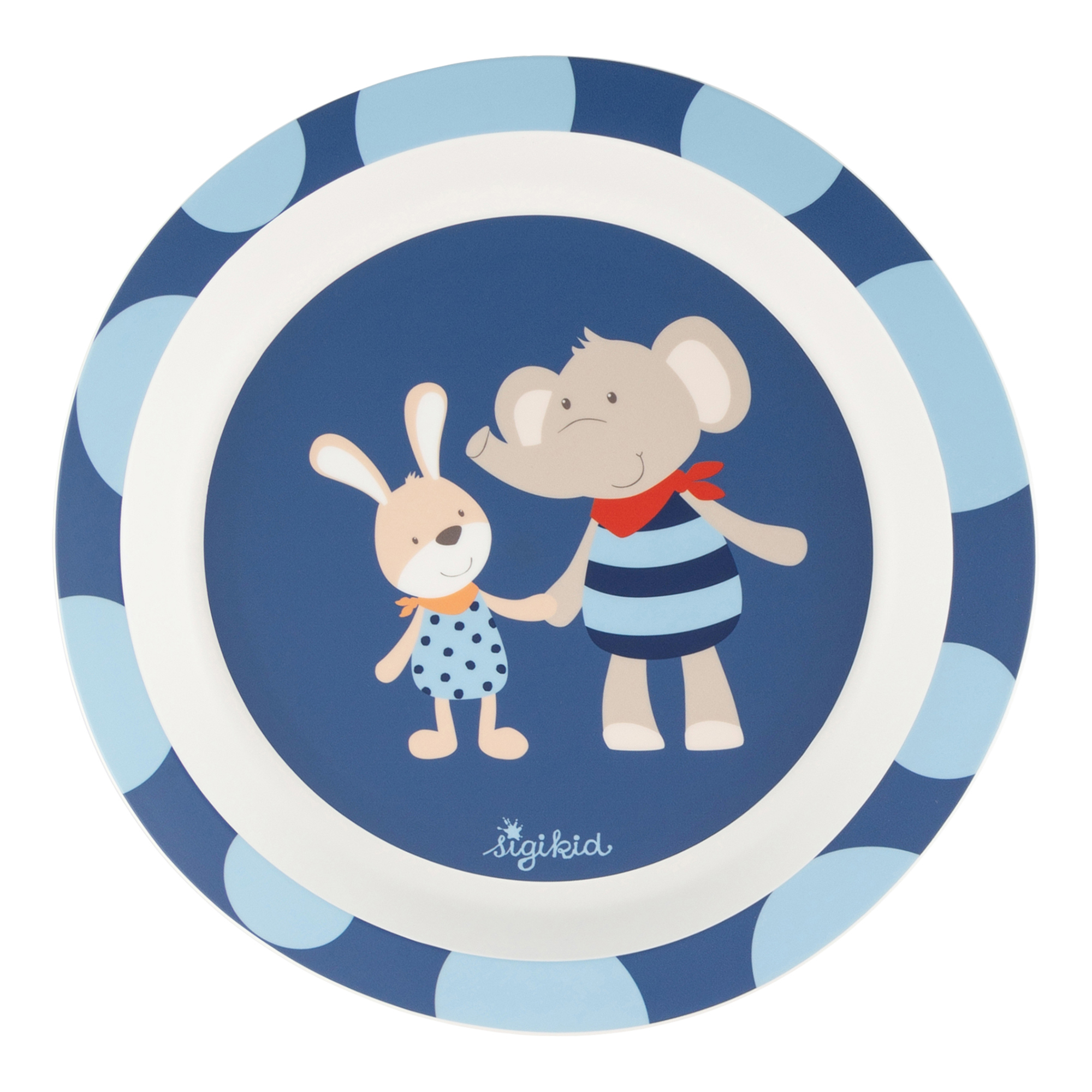 Kinder Teller Hase & Elefant Lolo Lombardo, rPET