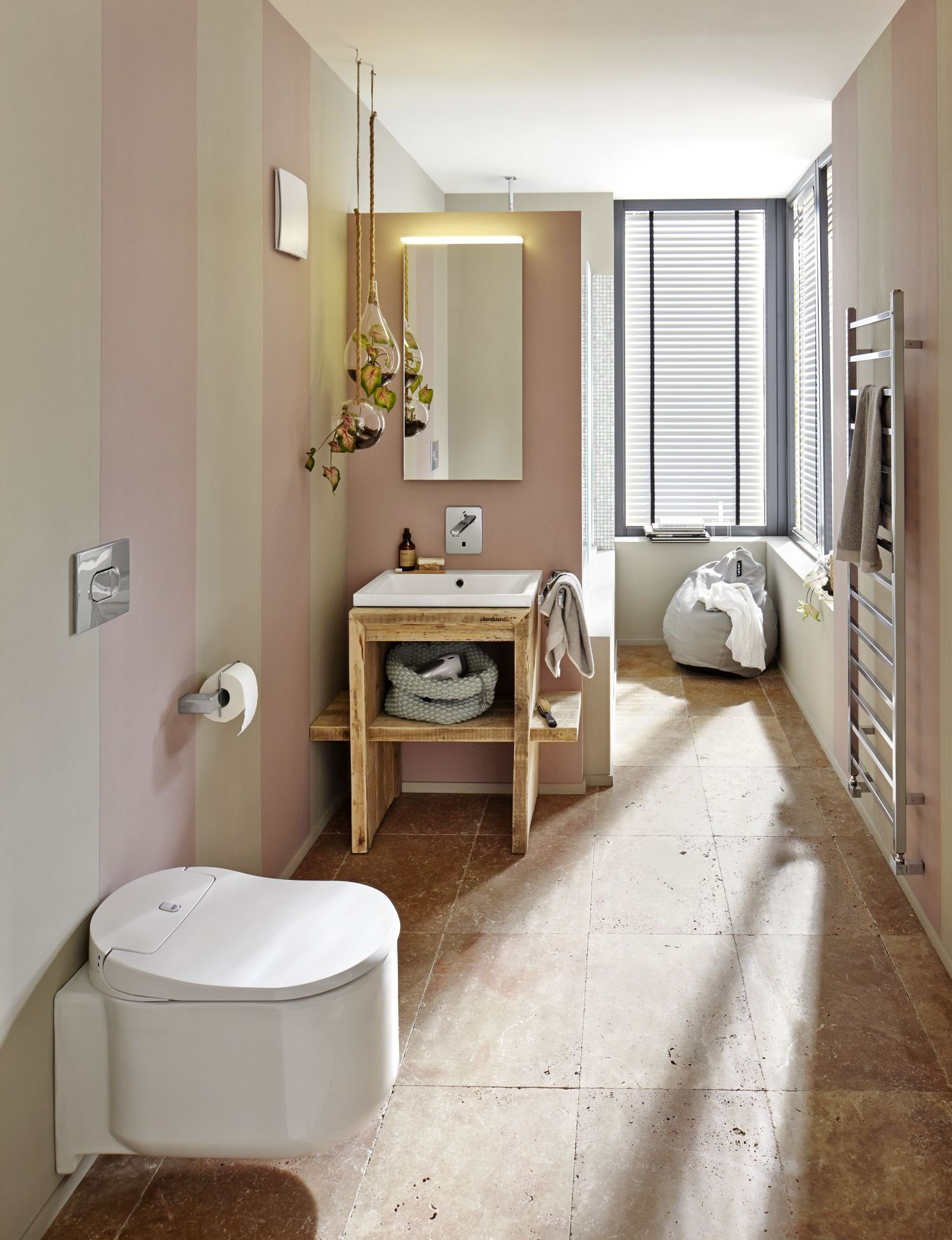 Mosani Bodenfliese Fliese Travertin Naturstein Noce walnuss braun Naturstein Antike