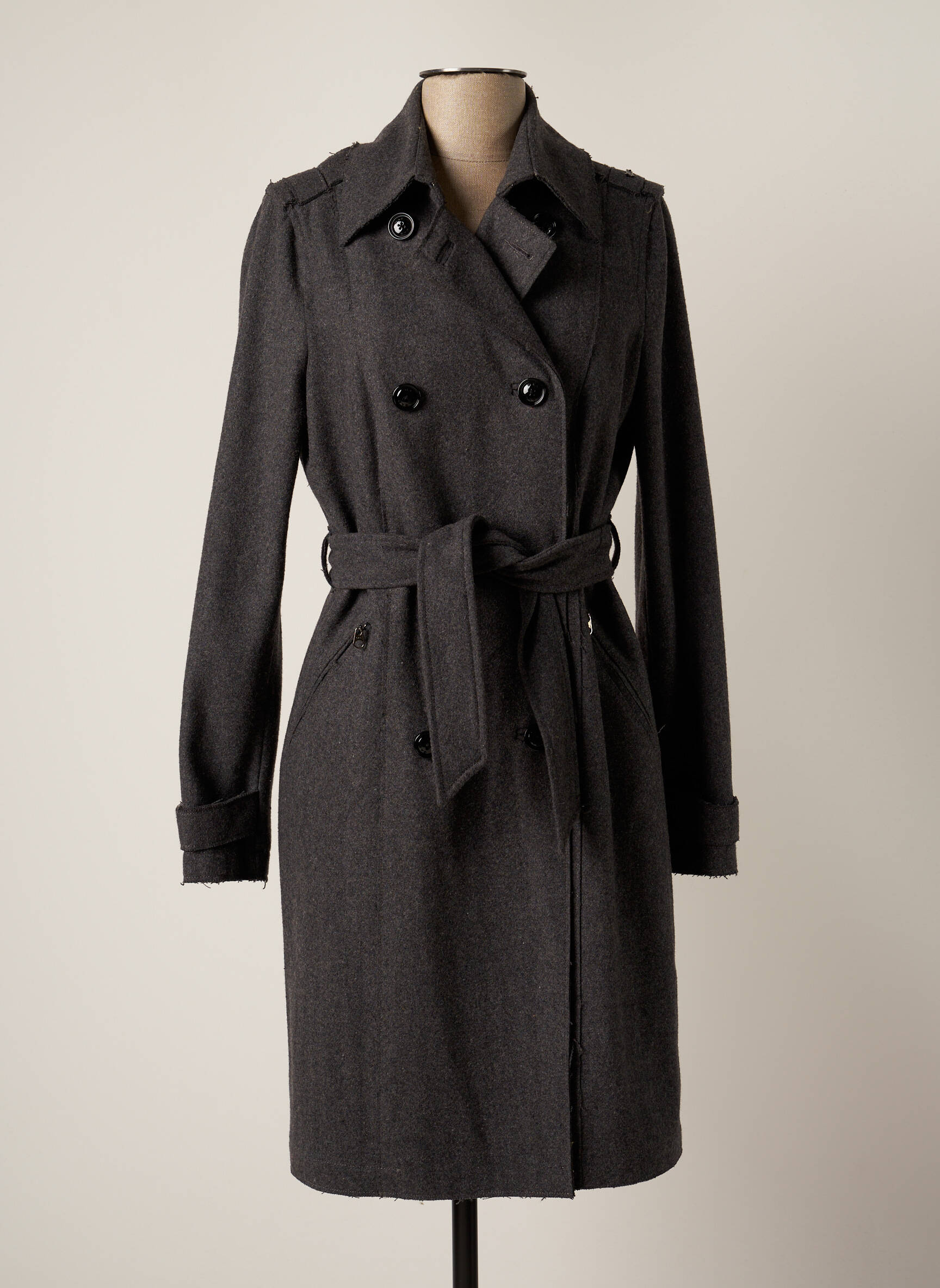 Gas Manteaux Longs Femme couleur gris