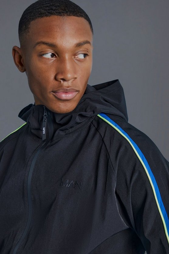 Man Active Colorblock Windbreaker