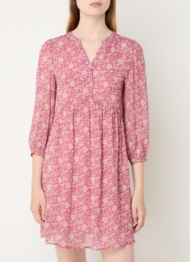 Rochie scurtă de tip tunică cu imprimeu floral, creată de Gerard Darel.