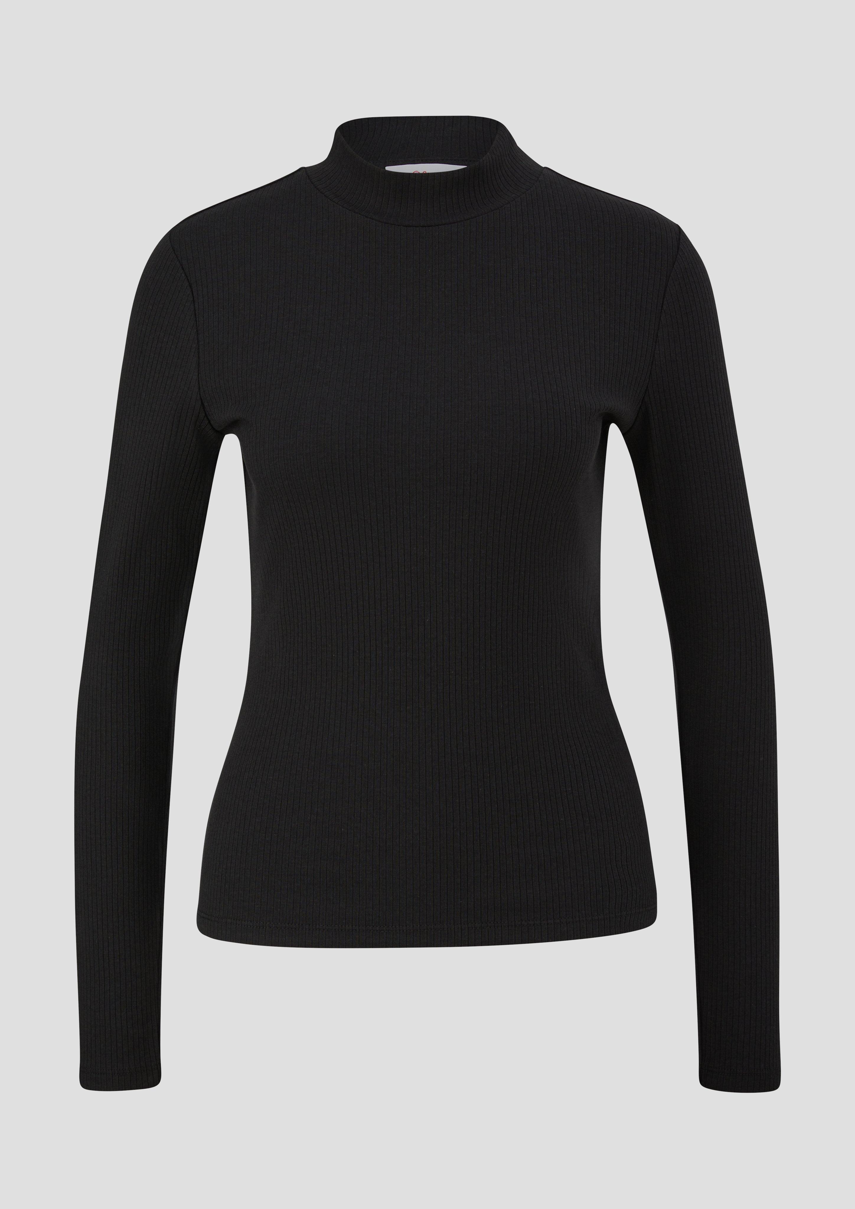 Langarmshirt mit Rippstruktur  2141823-9999