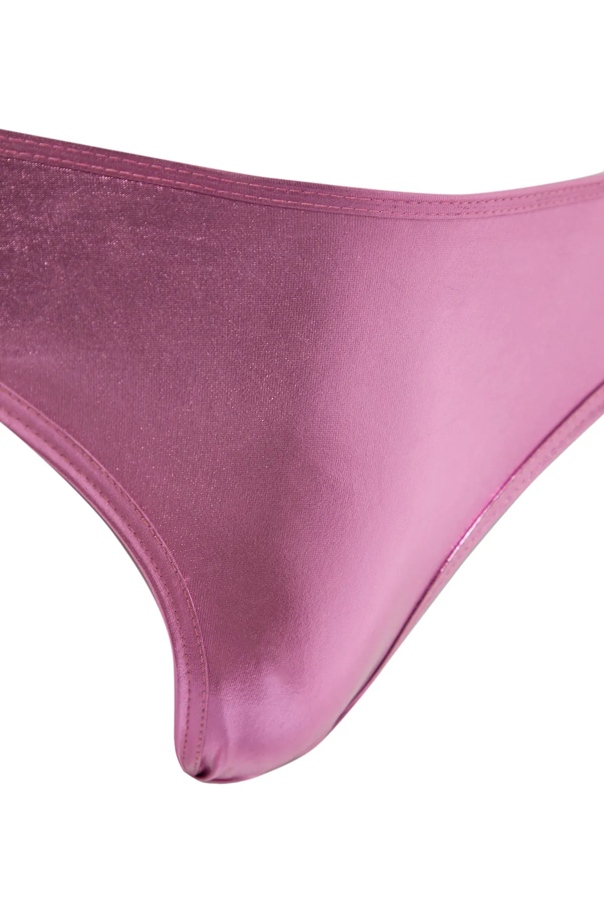 Trendyol Collection  Rosa glänzende Bikinihose TBESS22BA0227