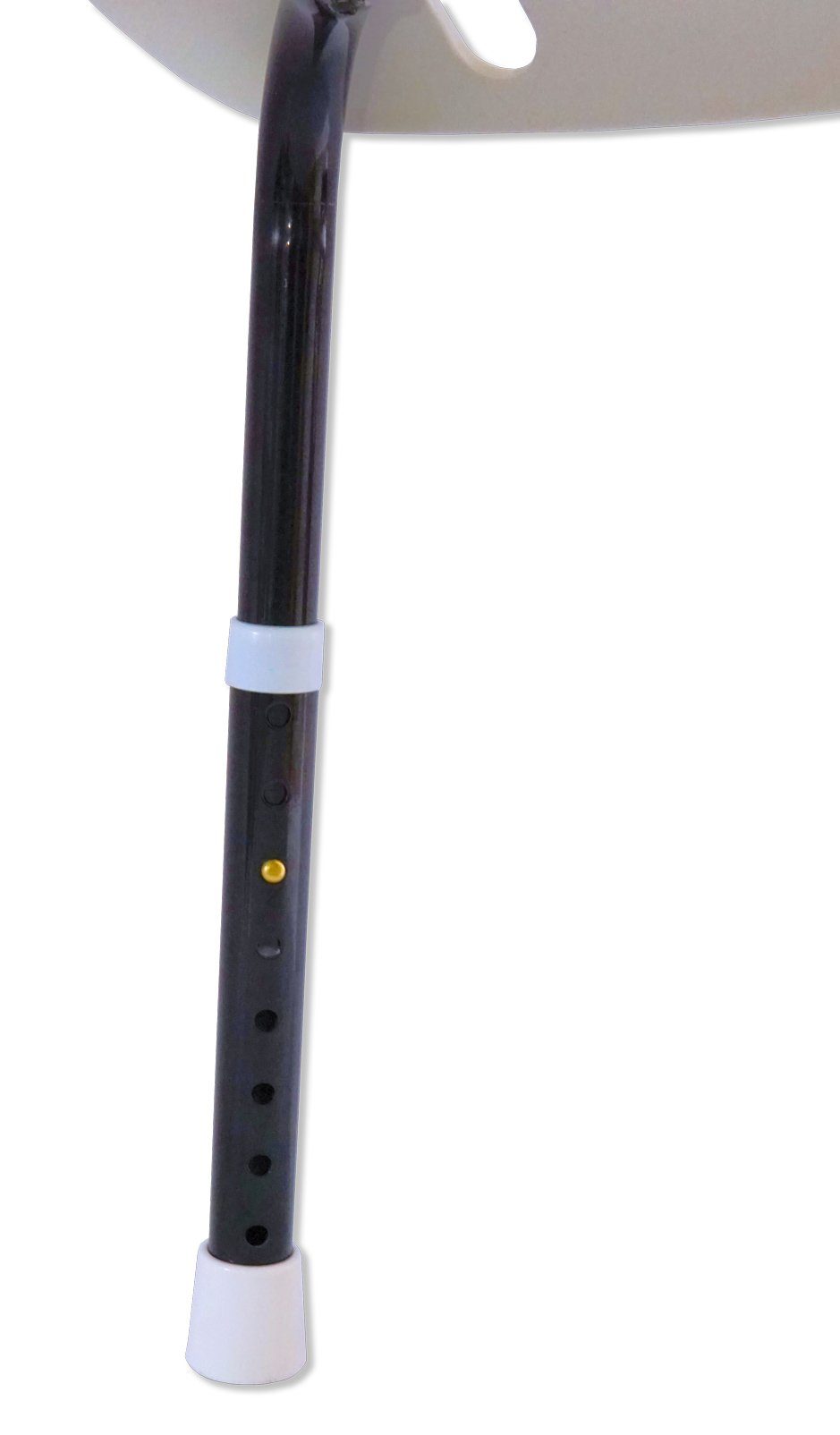 Rollafit Dusch- und Badhocker Rollafit Duschhocker Aluminium schwarz lackiert belastbar bis 130 kg, belastbar bis 130 kg