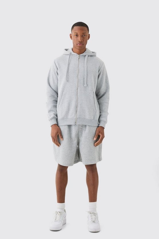 Basic Hoodie mit Reißverschluss