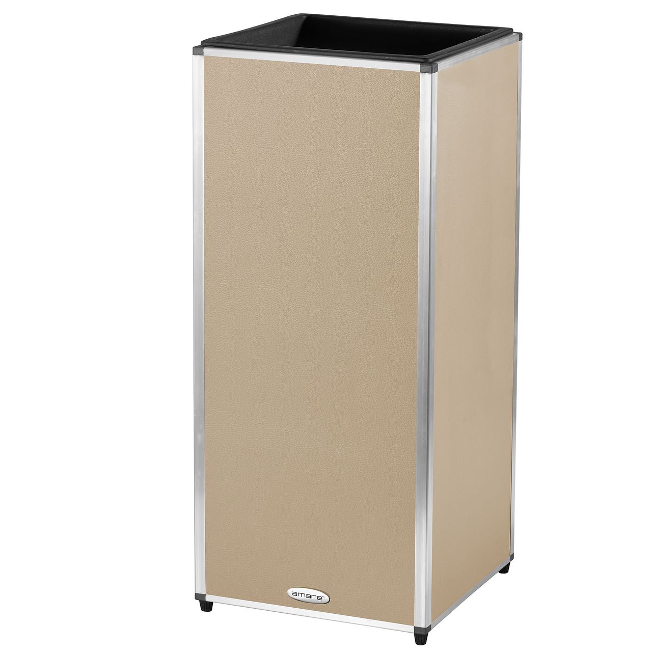 Weles AMARE Fiberglas Design Pflanzgefäß PUR 33 x 33 x 76 cm, beige