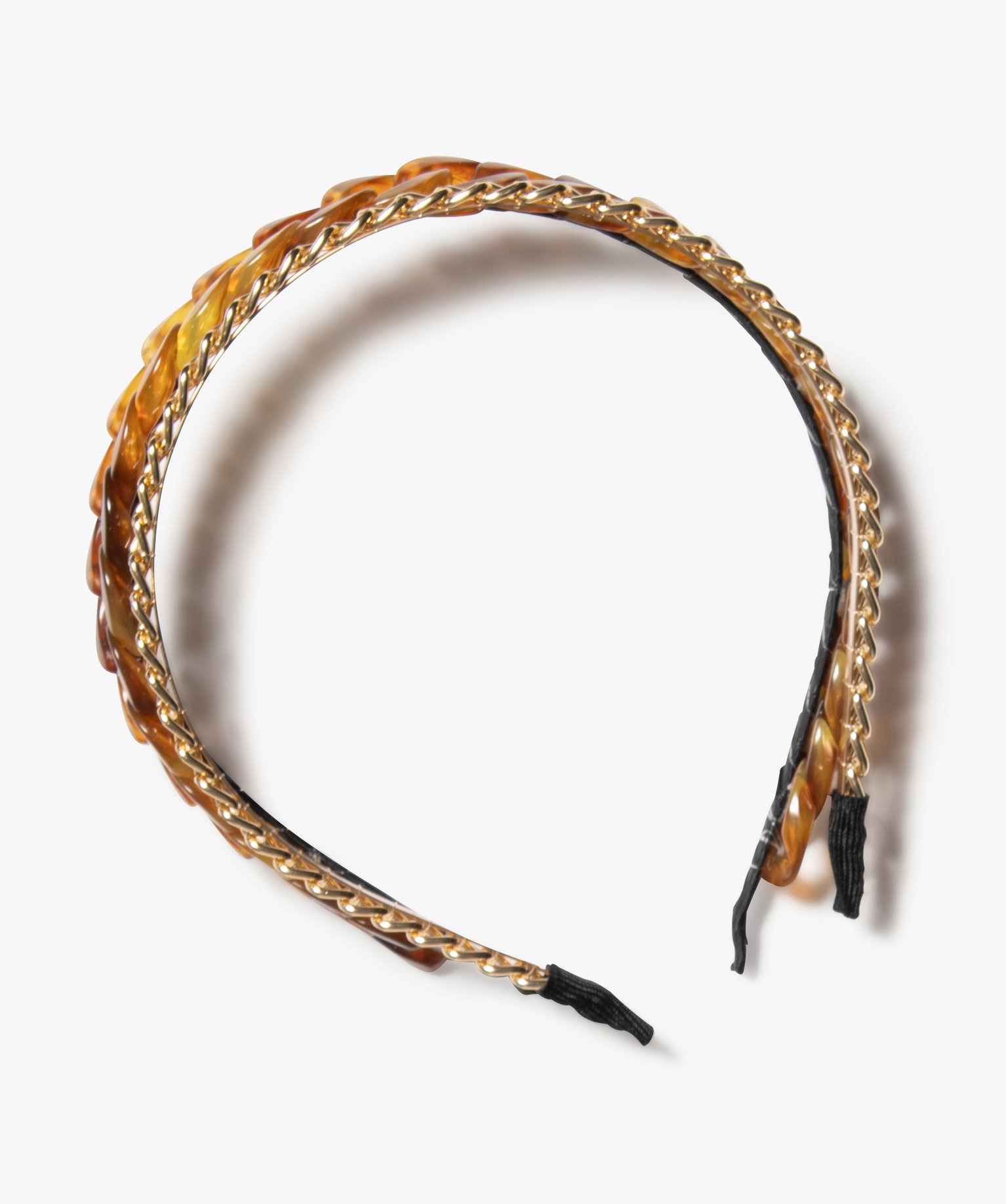 Serre-tête femme aspect chane et résine (lot de 2) | GEMO