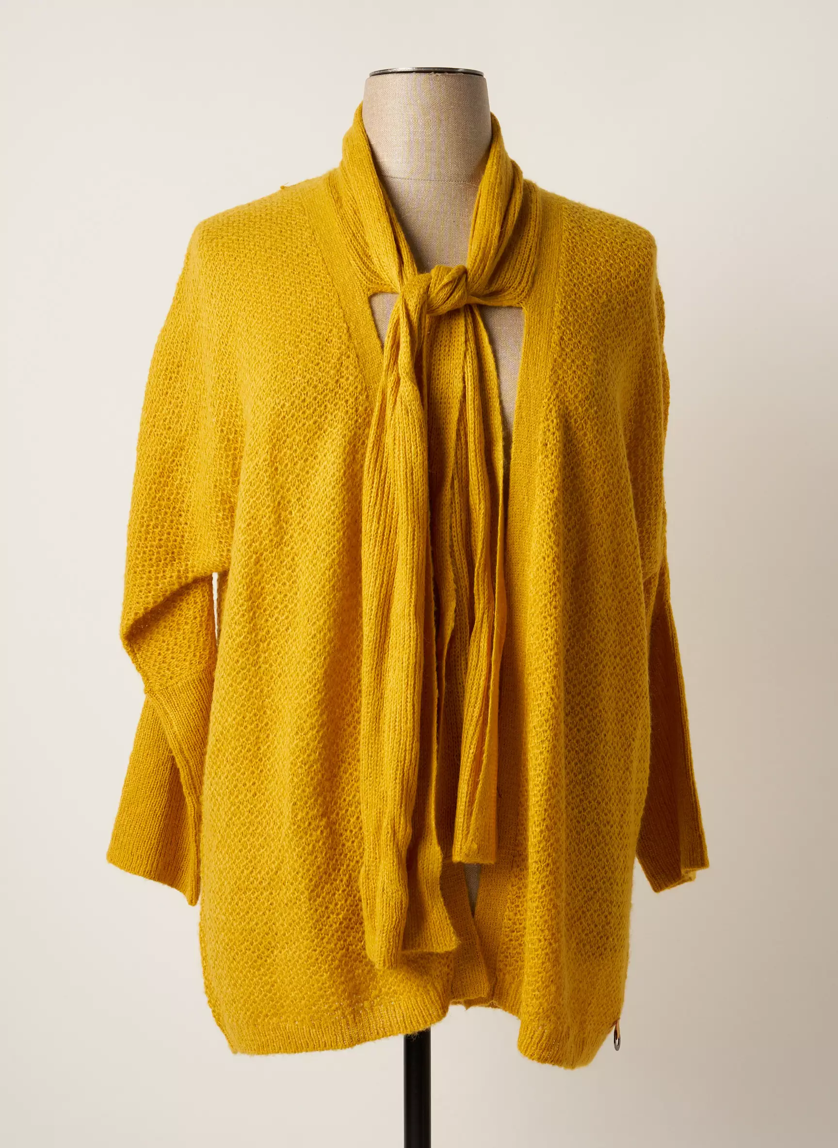 Concept K Cardigans Femme couleur jaune