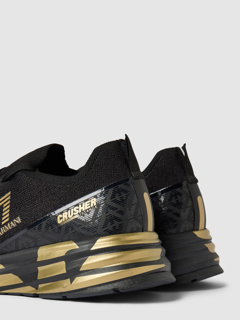 Sneaker mit Label-Details Modell 'CRUSHER' in schwarz