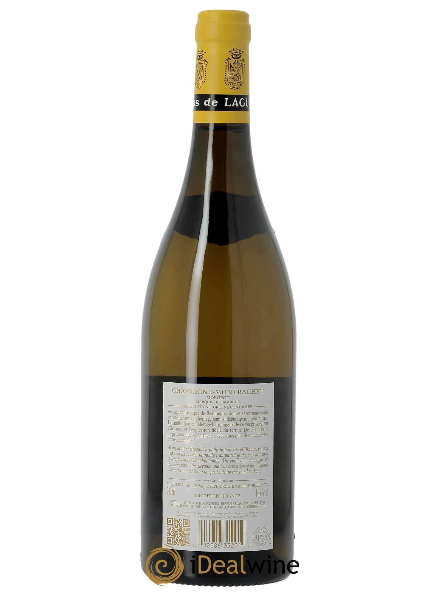 Chassagne-Montrachet Marquis de Laguiche Joseph Drouhin  2020 - Lot de 1 Bouteille
