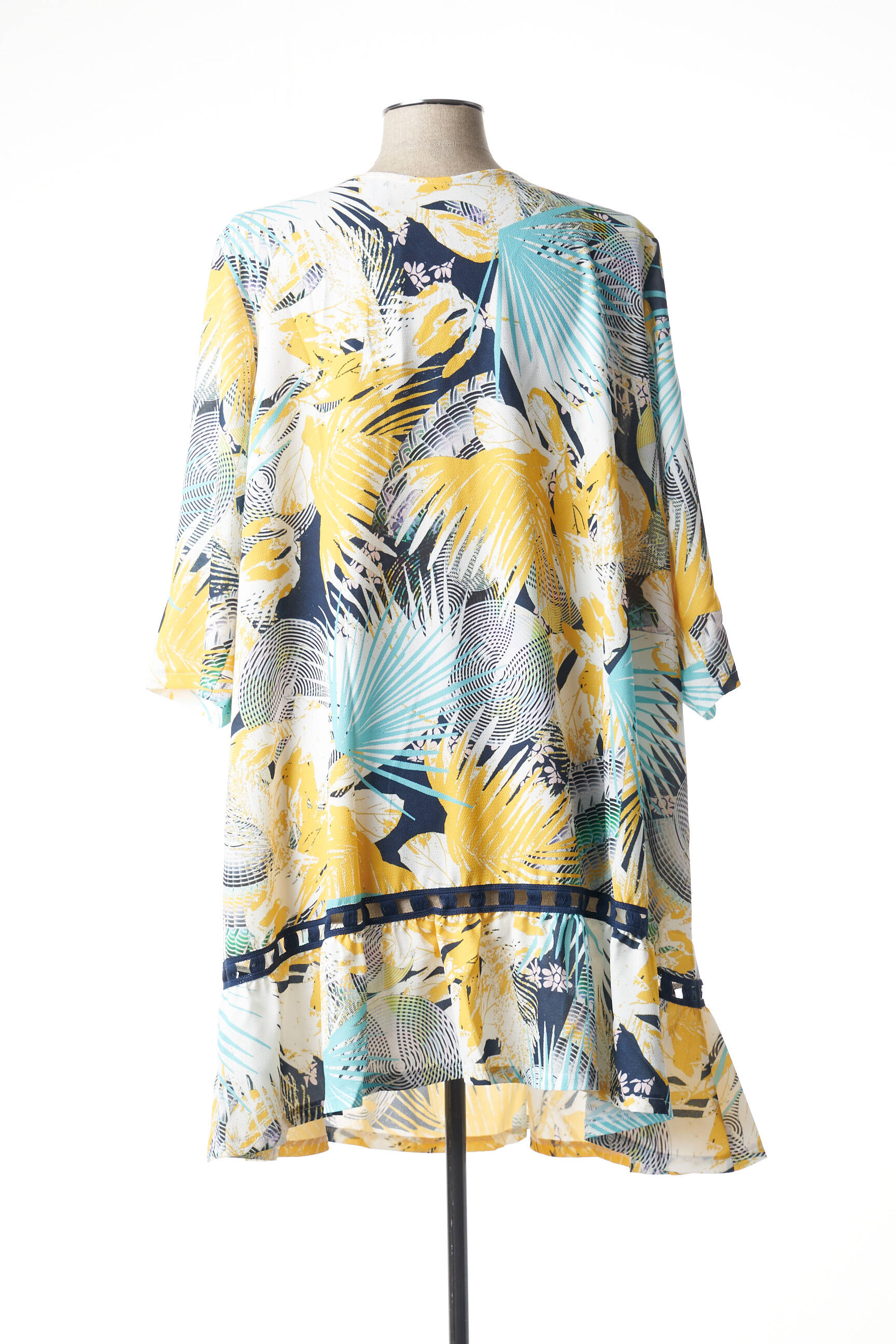 G Oze Tuniquemanchelongue Femme couleur jaune