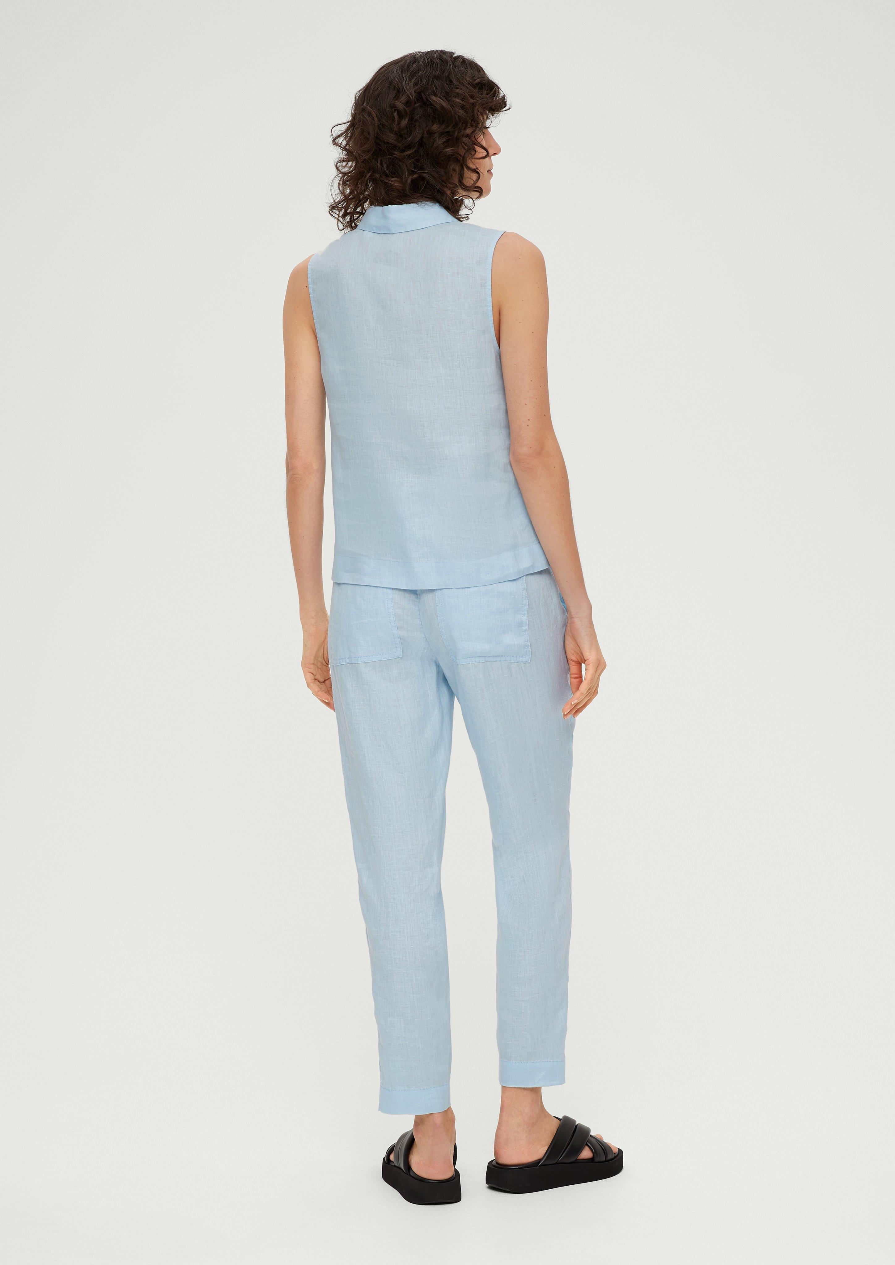 Ärmellose Leinenbluse  2131840-5081