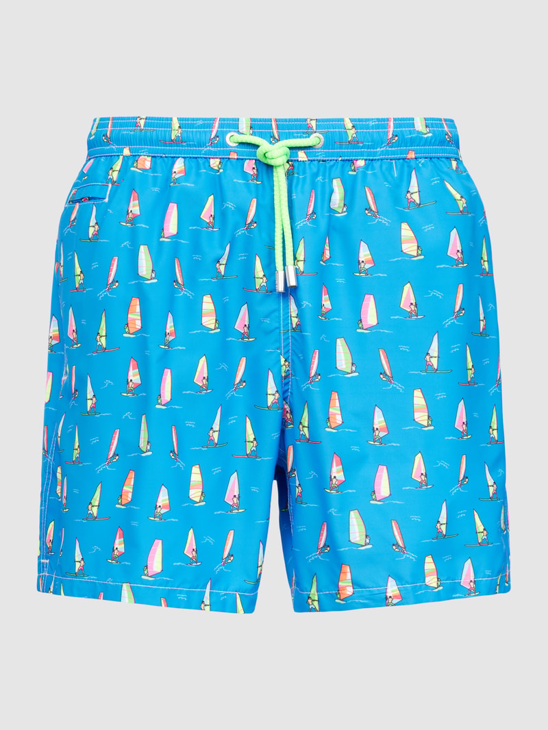 Badehose mit Allover-Muster in royalblau
