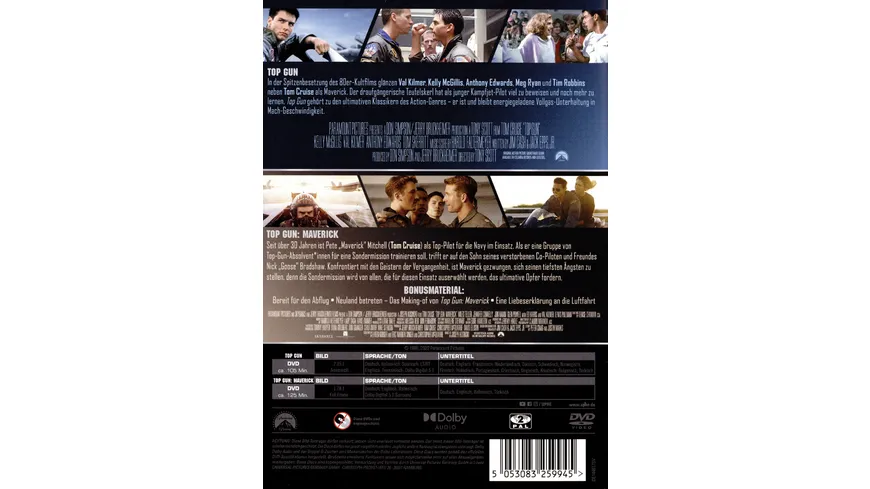 Top Gun 2-Movie-Collection  [2 DVDs]