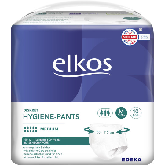 Elkos Diskret Hygiene-Pants Medium 10ST