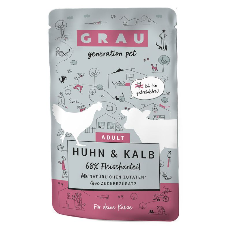 Sparpaket GRAU Adult Getreidefrei 32 x 125 g