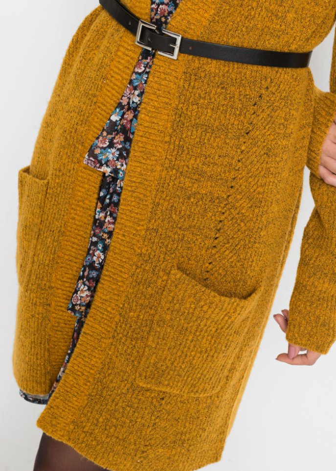 Longstrickjacke