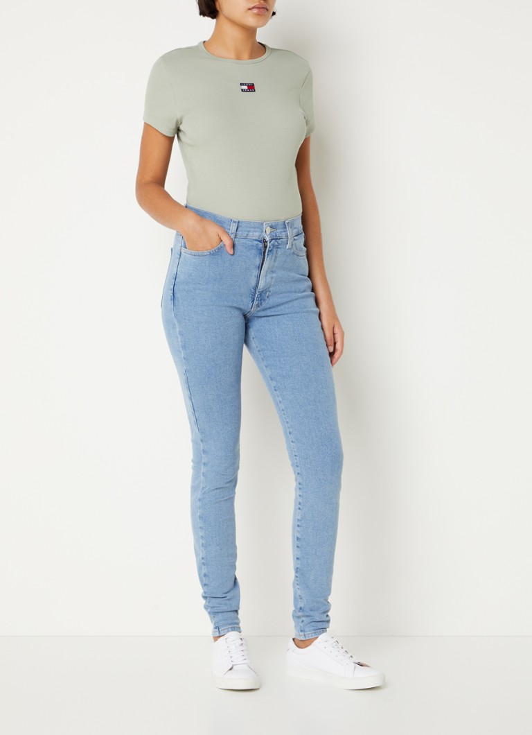 Blugi skinny Tommy Hilfiger Sylvia cu talie înaltă, ușori
