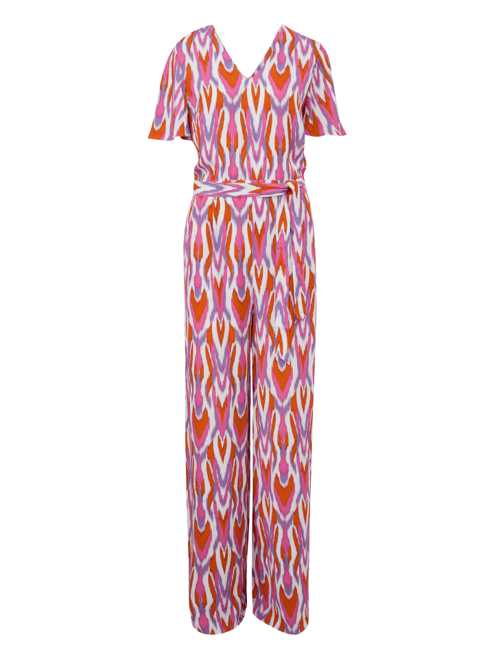 comma Overall lang in Mehrfarbig-orange-weiß günstig kaufen