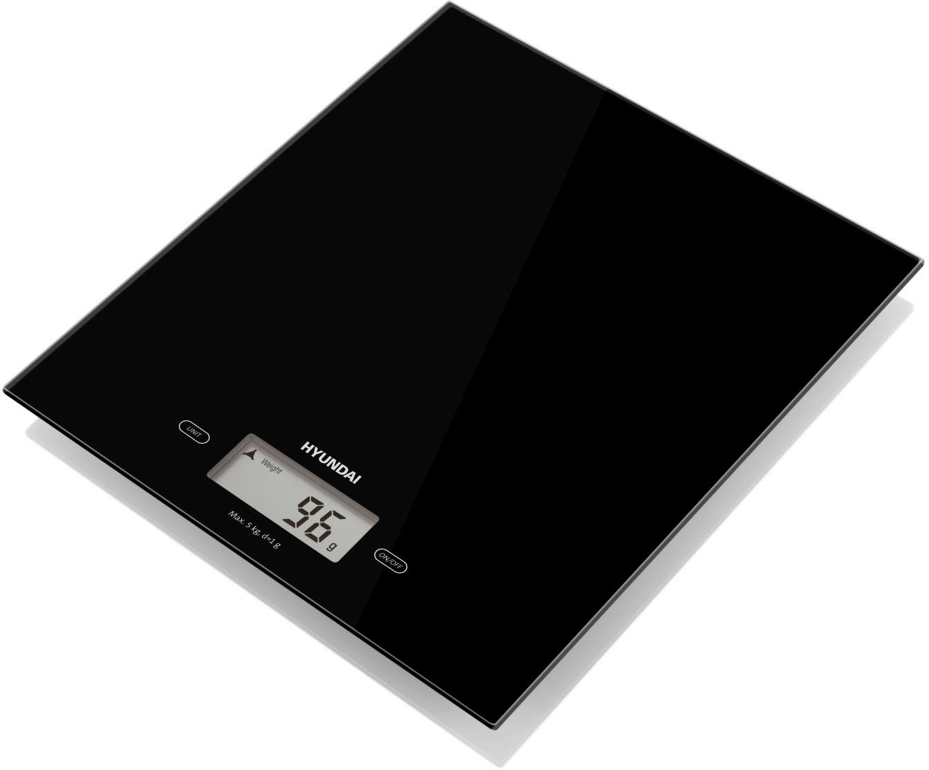 Hyundai Küchenwaage KVE893B, bis zu 5 kg, LCD-Display, TARE-Funktion