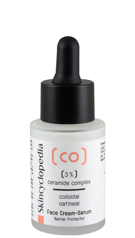Skincyclopedia serum za lice s 3% ceramidnog kompleksa i koloidnom zobenom kašom