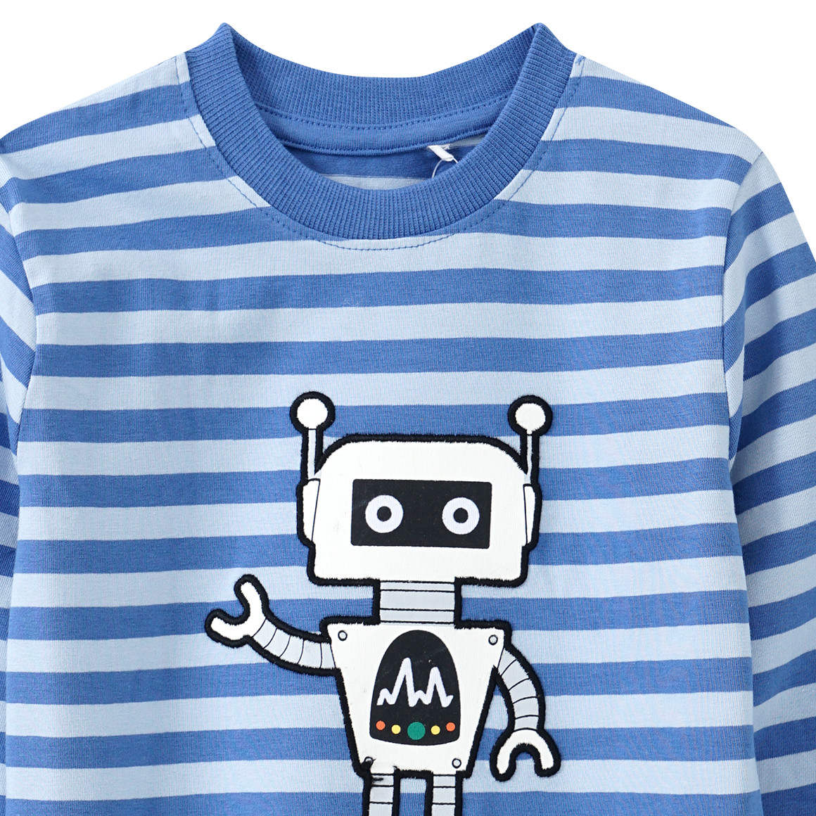 Kinder Langarmshirt mit Blockstreifen