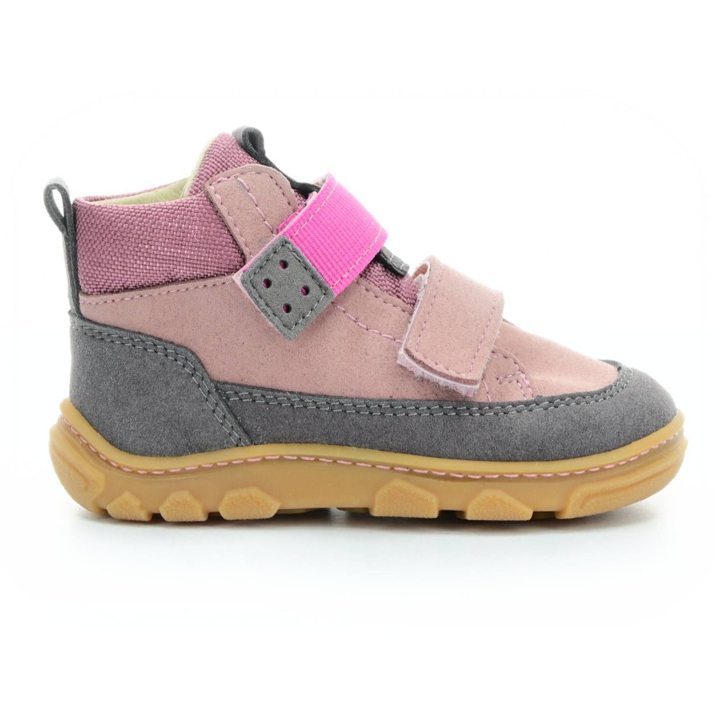 Ricosta Joki Sucre/Graphit grau-rosa Barfuß-Stiefeletten