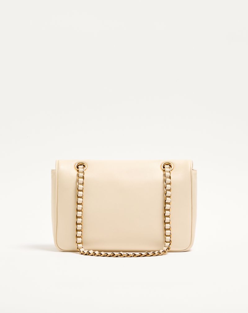 Bolsa Valentino Garavani Djuna com corrente média em couro napa