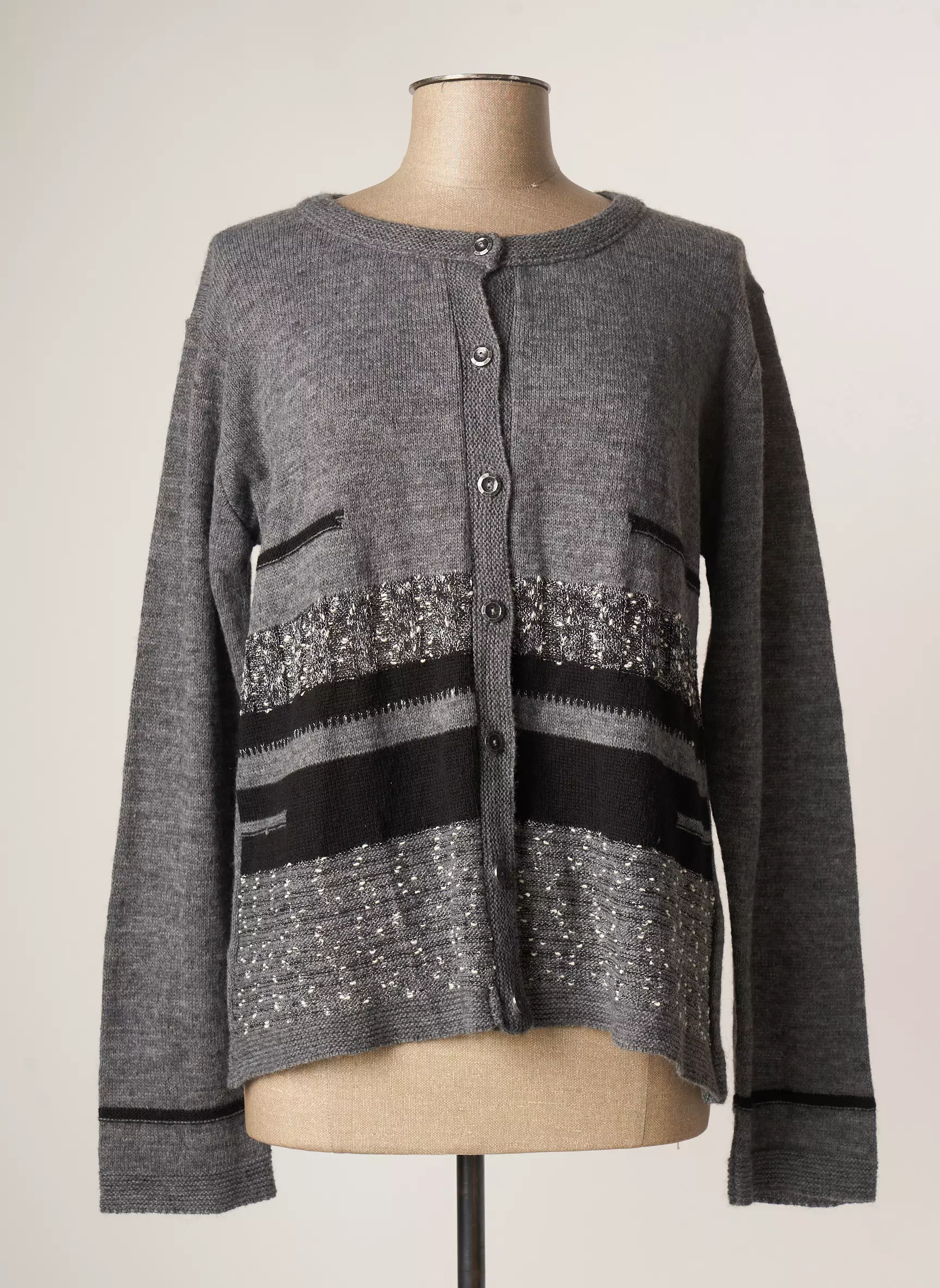 Jean Delfin Cardigans Femme couleur gris