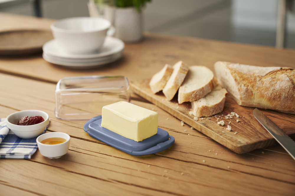 Butterdose Fresh horizon blue/klar