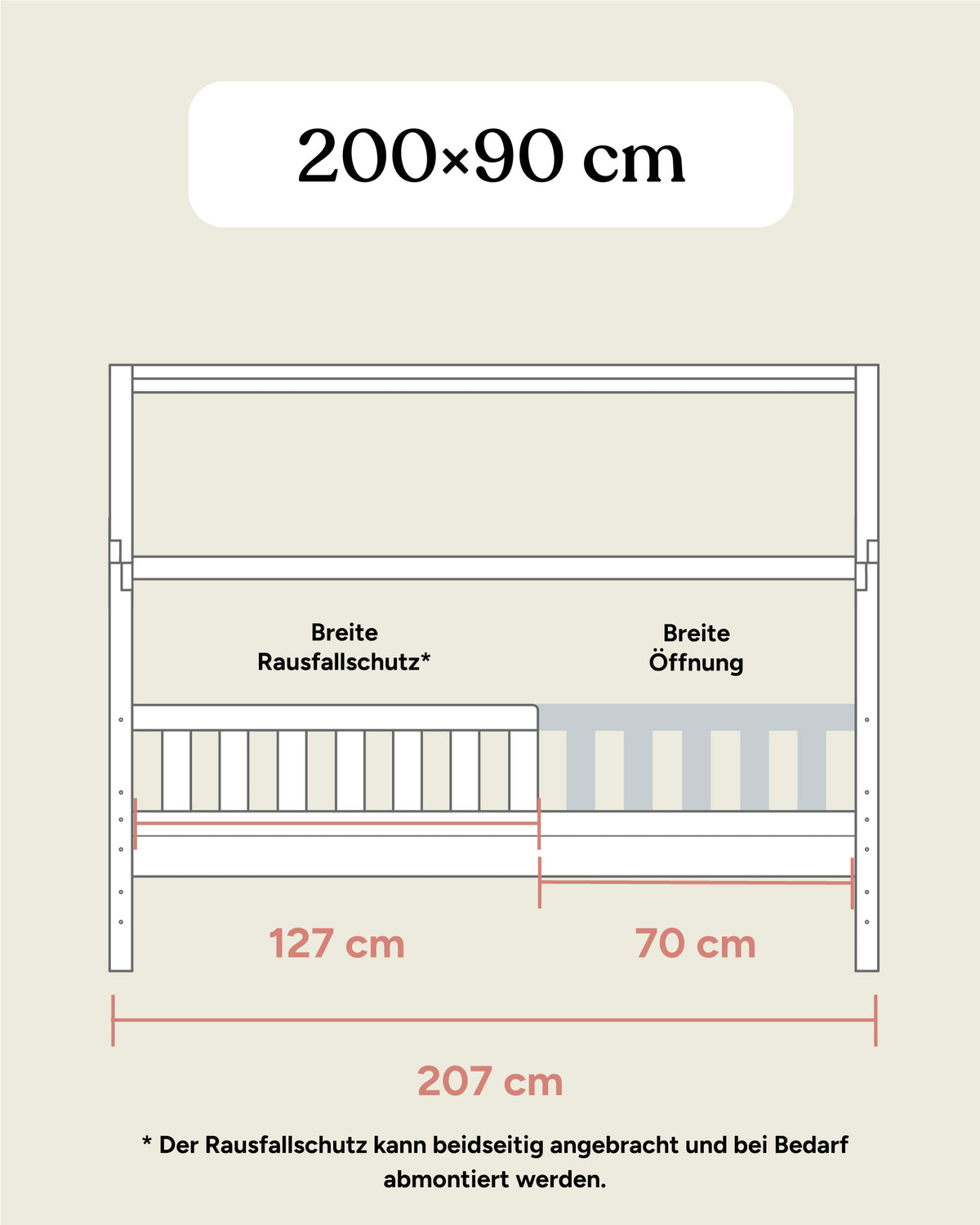 Hausbett Kiefer Weiß