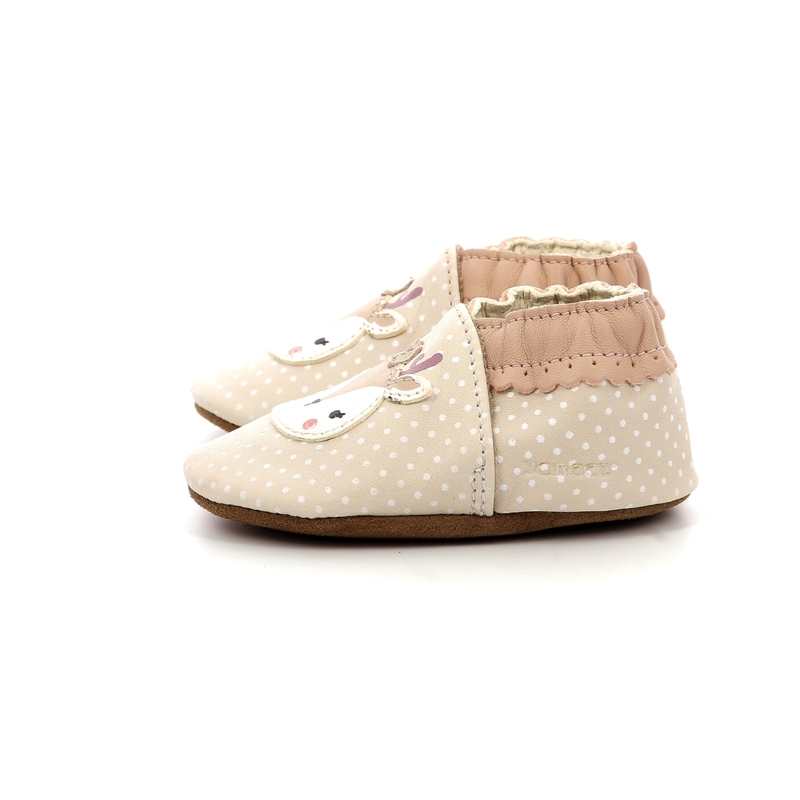 Chaussons cuir tannage vegetal Fancy Snow