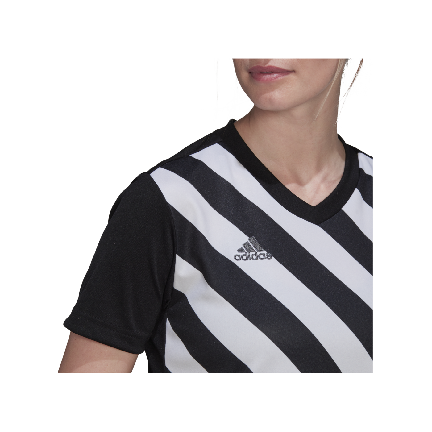 adidas Entrada 22 GFX Trikot Damen Weiss Schwarz