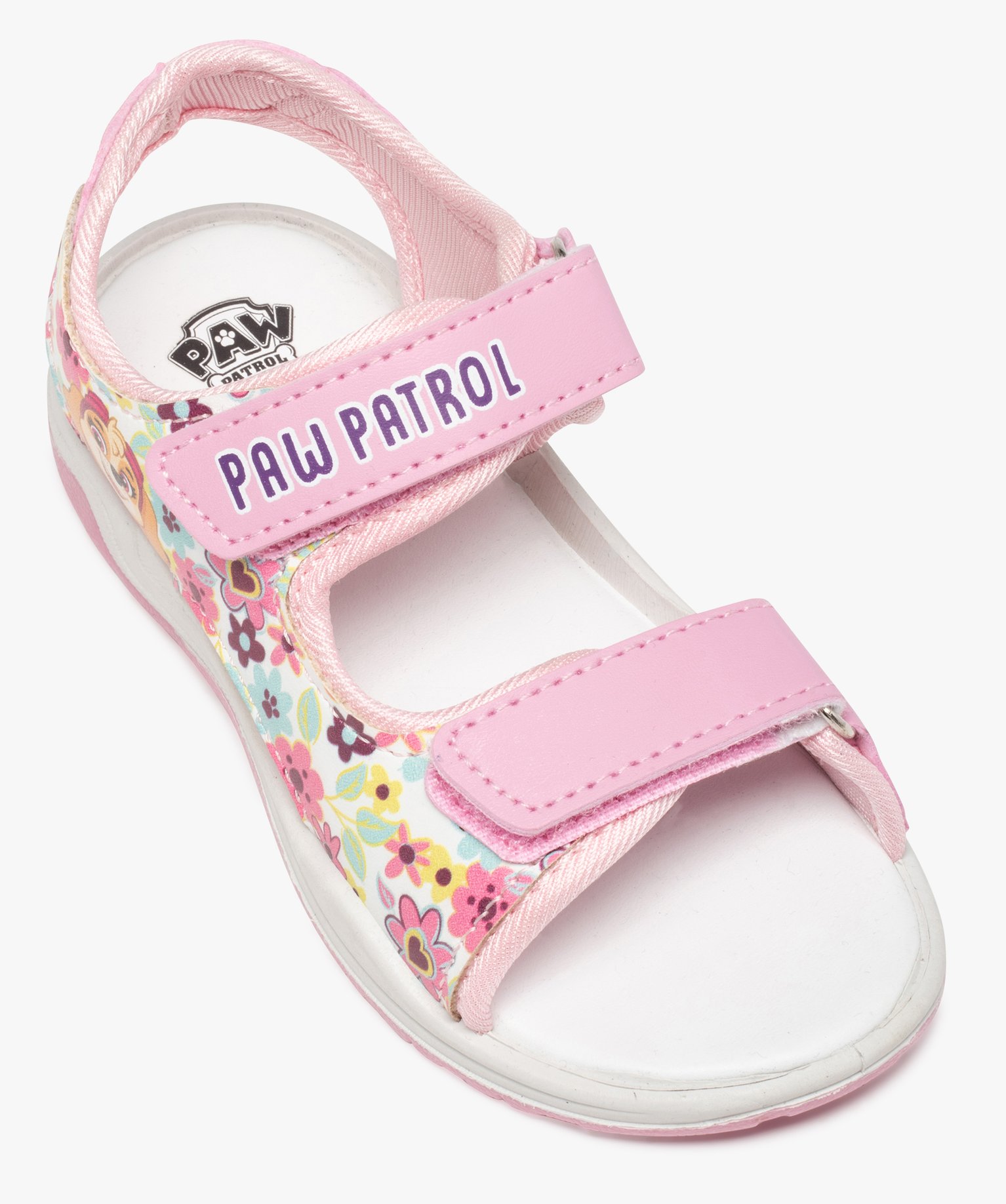 Sandales sport fille à brides scratch – Pat Patrouille rose | GEMO