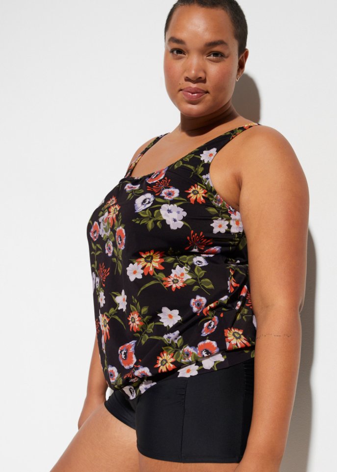 Tankini Oberteil aus recyceltem Polyamid