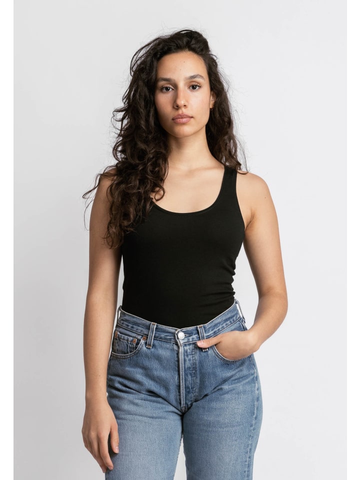 SNOCKS Tank Top aus Bio-Baumwolle 2 Stück in Schwarz günstig kaufen